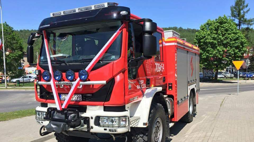 Nowy wóz strażacki OSP Rajcza